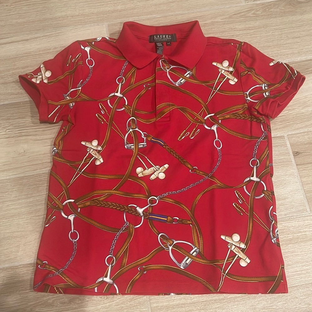 Ralph Lauren equestrian women’s polo shirt very pretty Petite XS